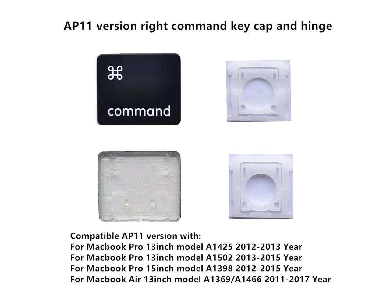 Replacement Individual AP11 Type Fn Key Cap and Hinge for MacBook Pro Model A1425 A1502 A1398 for MacBook Air Model A1369/A1466 Keyboard to Replace The fn KeyCap and Hinge