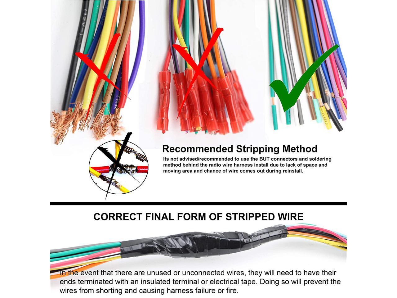 Xtenzi 16 Pin Radio Wire Harness for Jensen VM9021, VM9022 & More -  Newegg.com