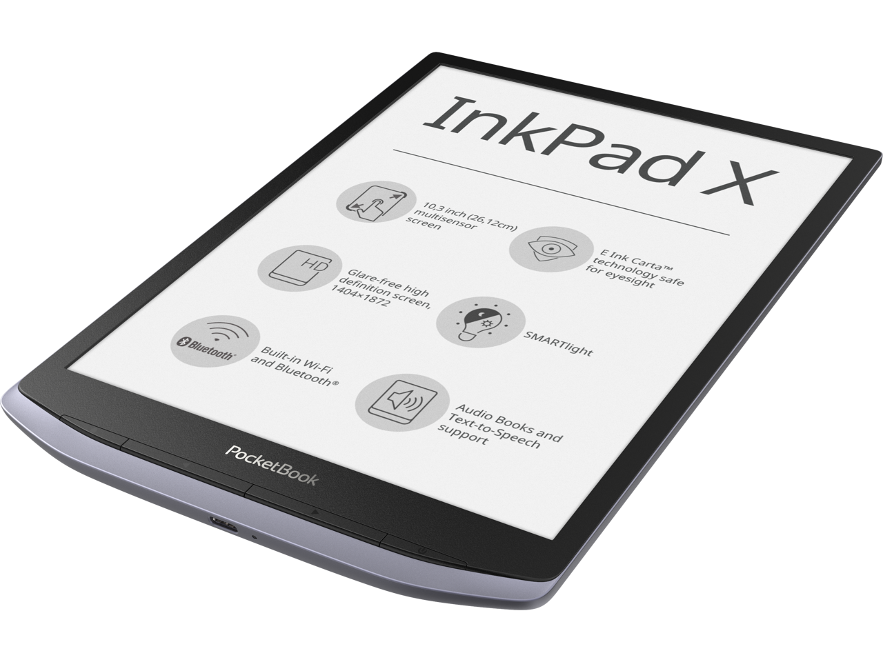 tea wire Wizard PocketBook InkPad X, 10" E Ink Carta™ Mobius (1404 × 1872), SMARTlight,  Metallic Grey, Dual Core (2×1 GHz), Operative memory: 1 GB, Accumulator:  2000 mAh - Newegg.com