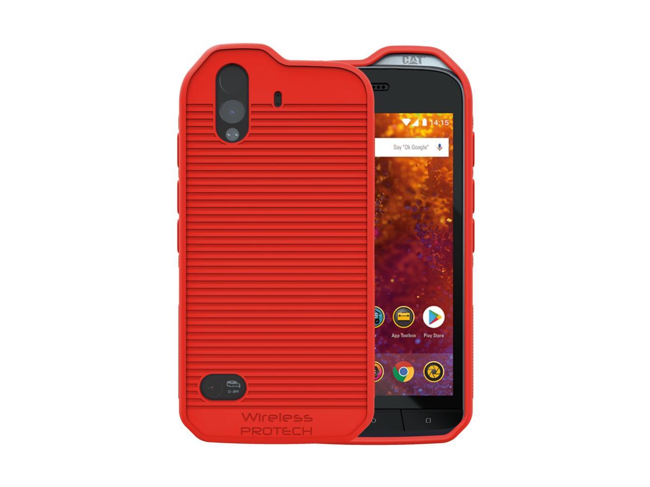 Custodia in TPU Compatibile con CAT S61, Cover Protettiva Morbida e Antiurto con Ritagli Precisi e Design Sottile Antigraffio (Nero