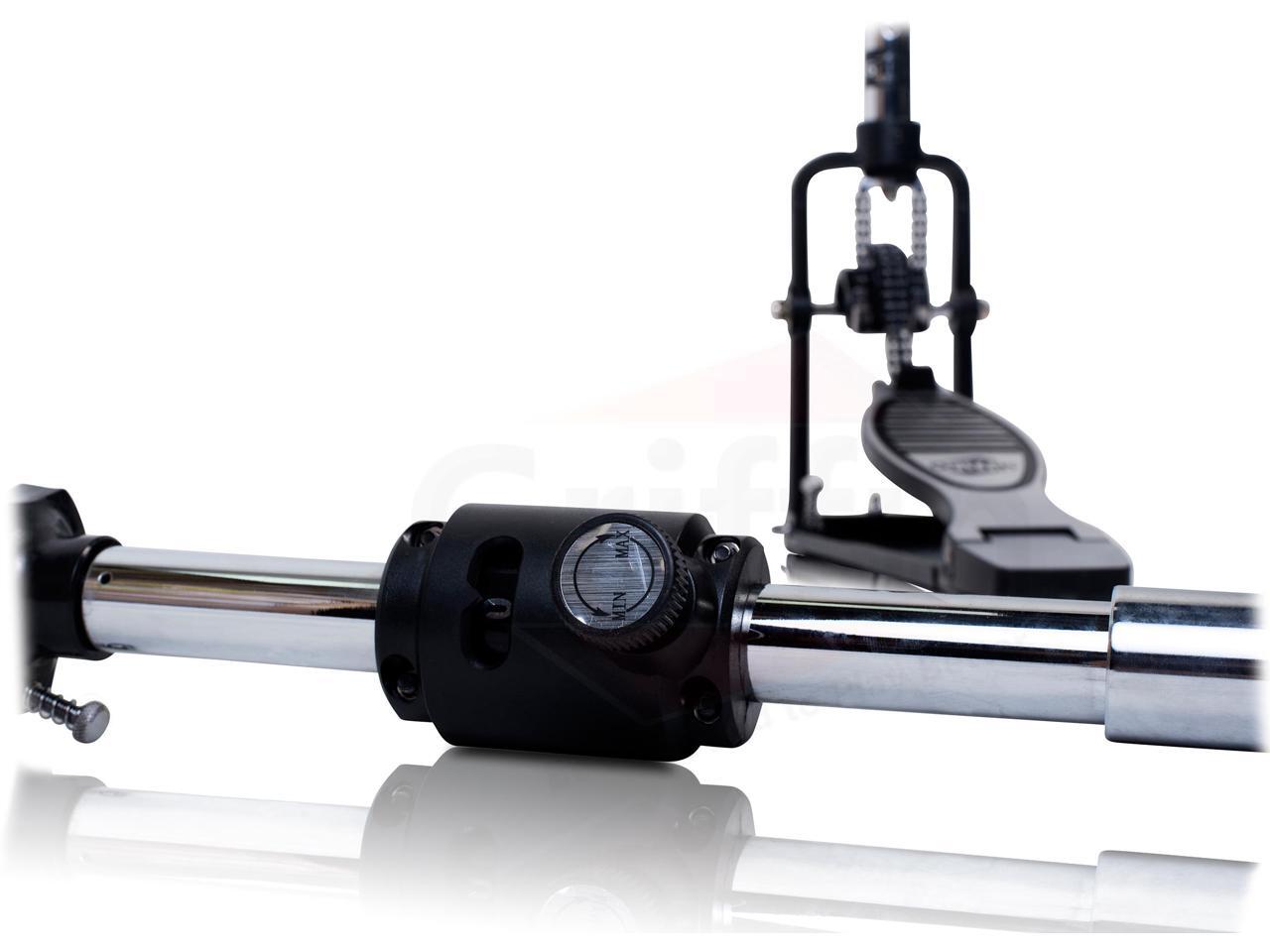 Remote Hi Hat Stand with Foot Pedal by GRIFFIN Drummers Cable