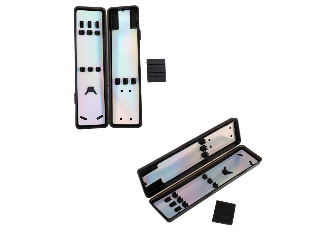 2 × Dart Box Flights Shafts Tips Storage Case Plastic Darts Accessory Holder