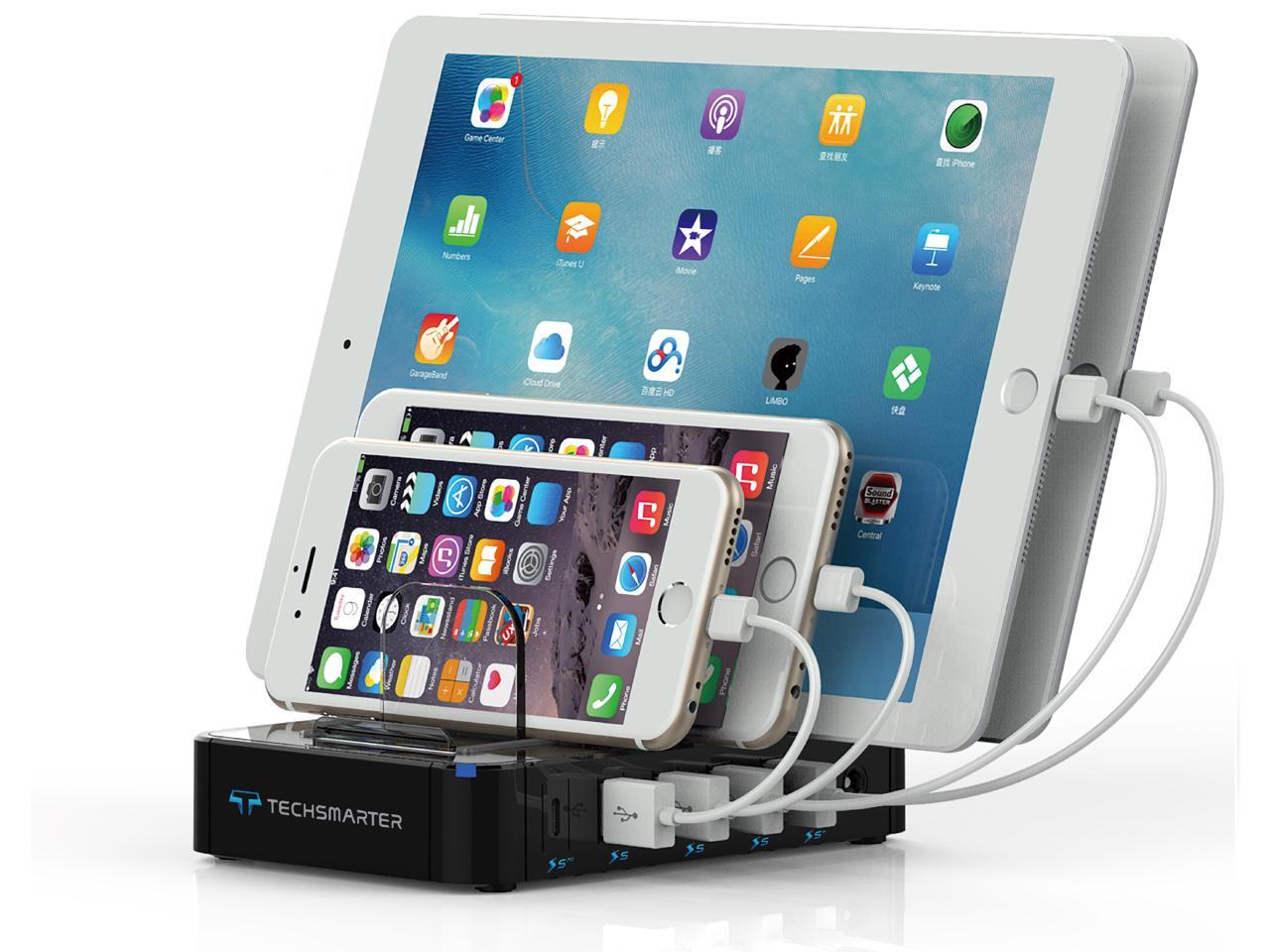 Techsmarter 5Port USB C PD Charging Station with 45W Power Delivery