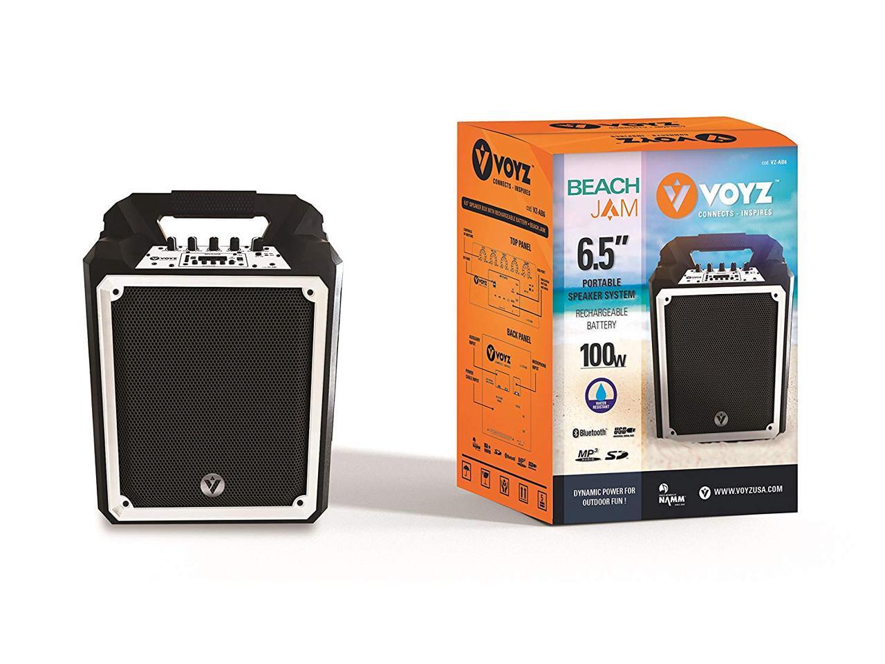 VOYZ 100W Portable Wireless Bluetooth Waterproof Boombox Speaker Rugged