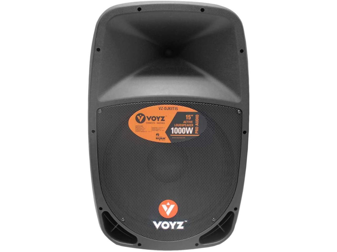 VOYZ 1000 Watt Bluetooth Speaker System with Tripod Stand and 2