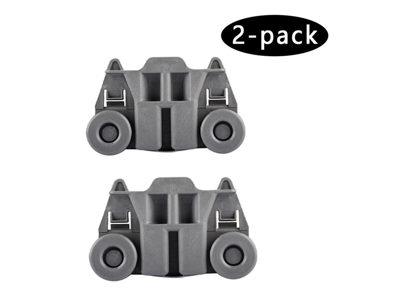 Upgraded W10195417 WPW10195417 Dishwasher Lower Wheels Replaces For 66513922K,66512762,AP4538395,PS2579553,EA2579553,AH2579553,Compatible With kenmore whirlpool kitchen-aid Dishwasher Wheel Lower Rack 