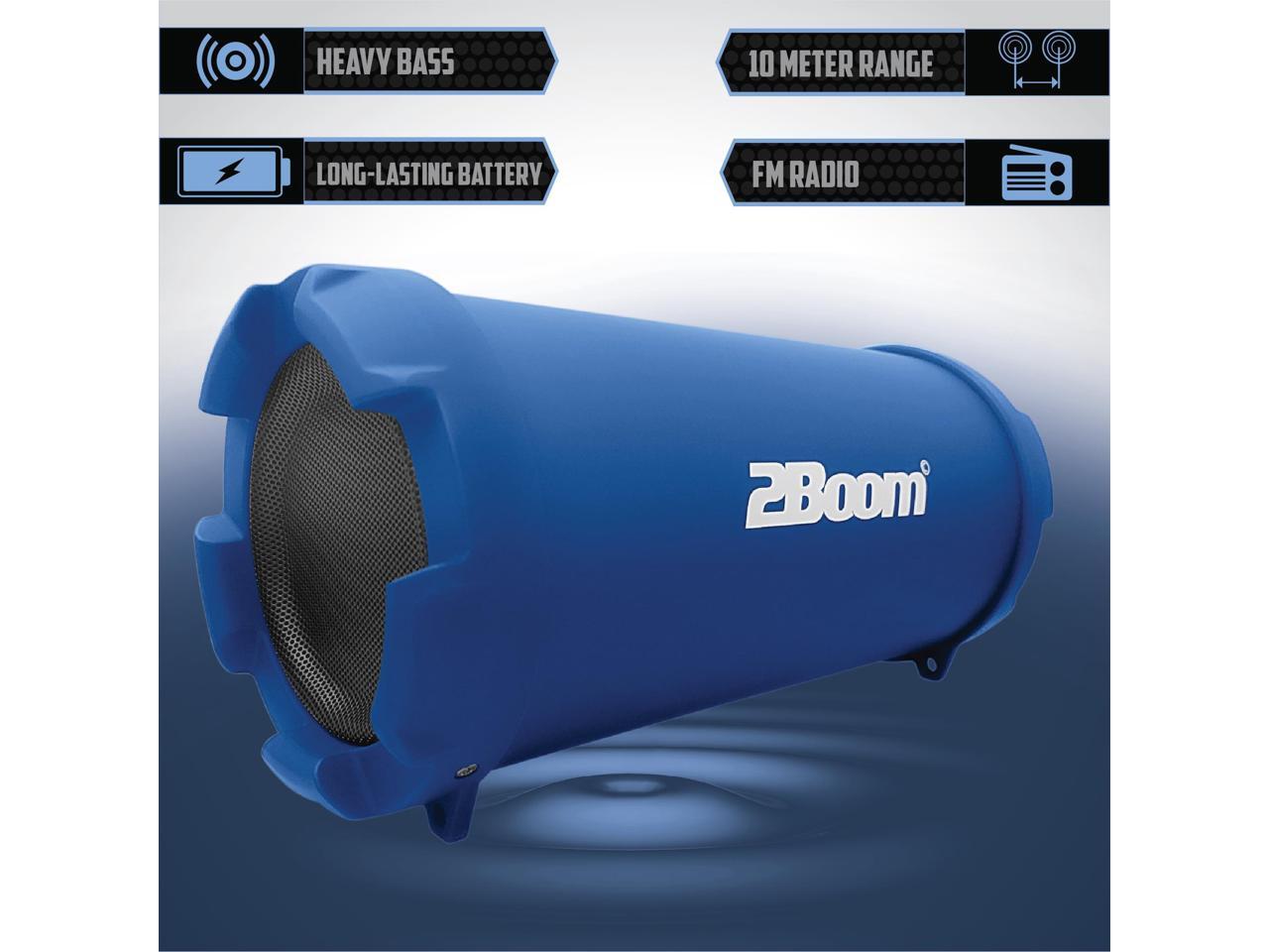 2Boom BX320B The Bass King Jr. Bluetooth Speaker System