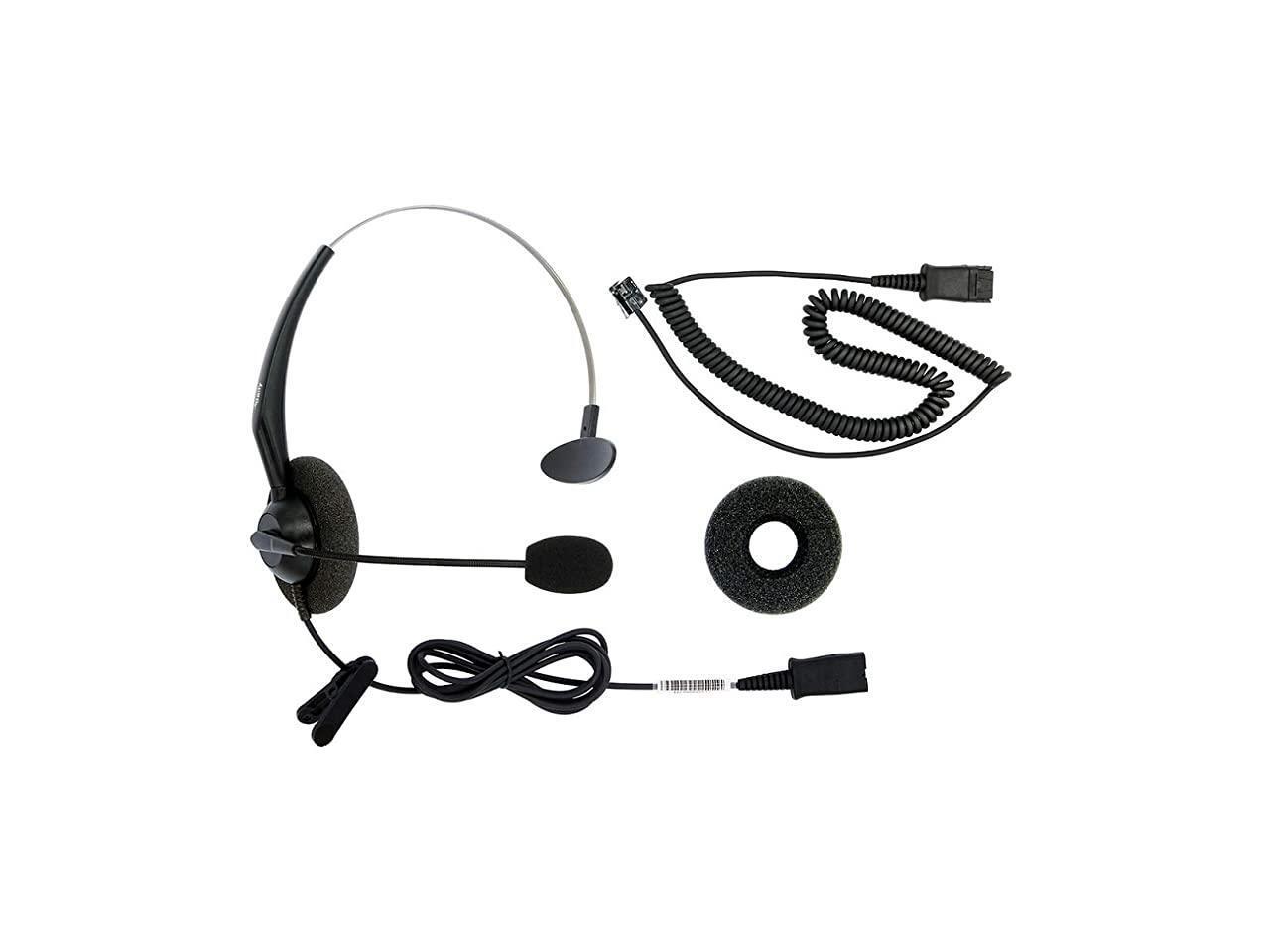 RJ9 Corded Phone Headset for Corded Home Telephones Office IP VoIP