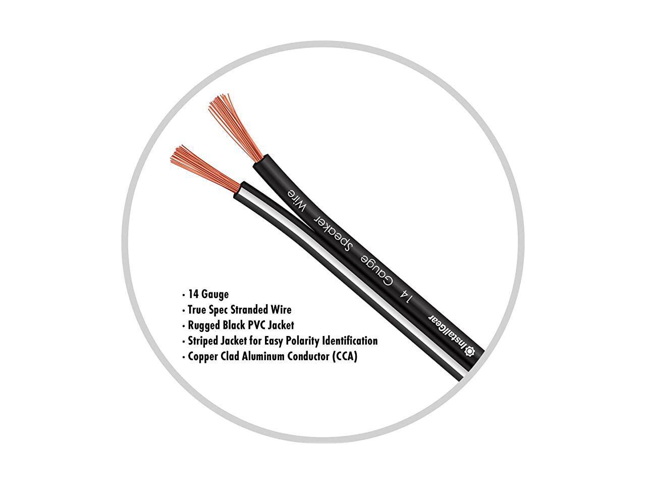 14 Gauge AWG 500ft Speaker Wire Cable Black