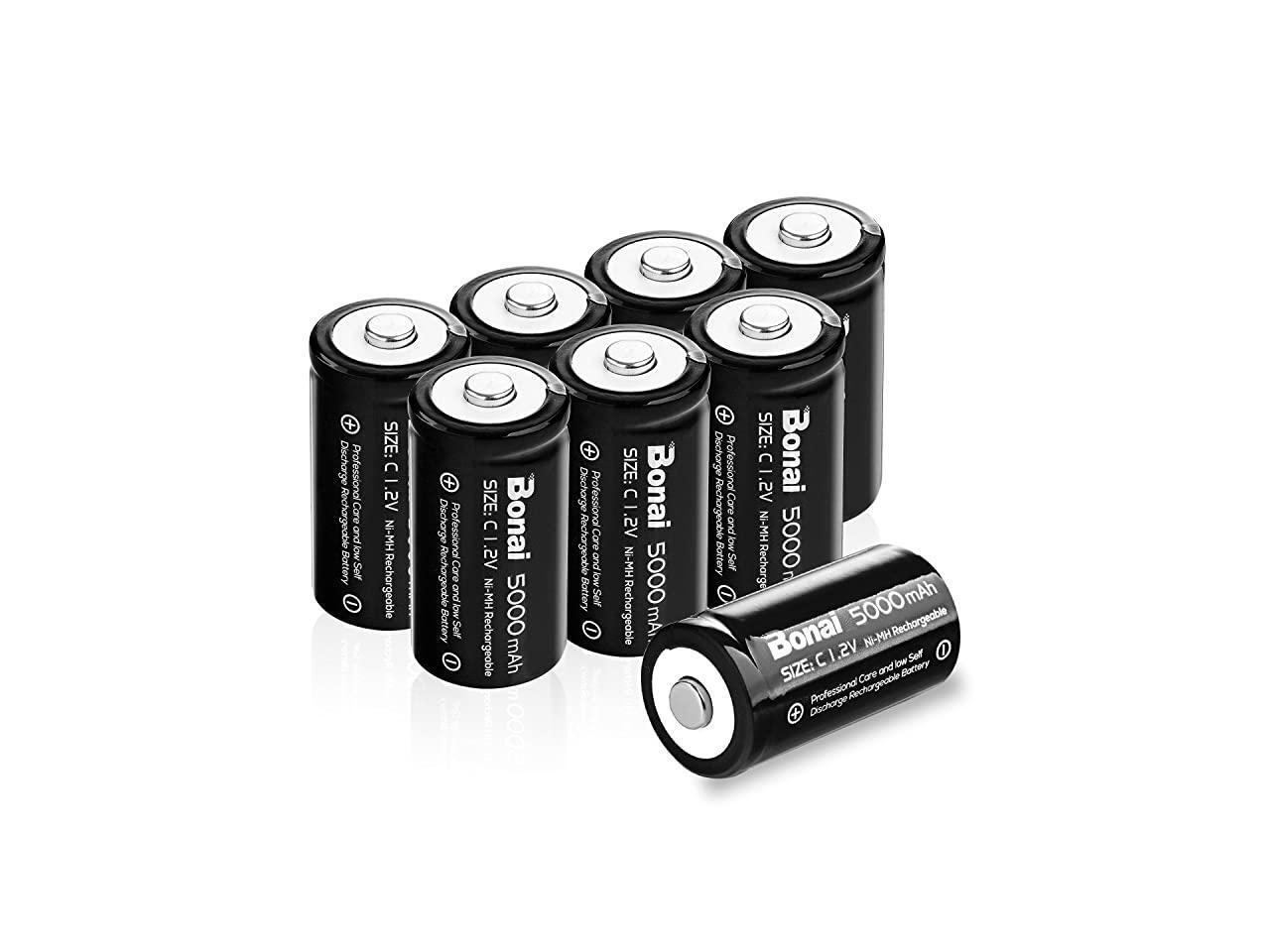 Rechargeable C Batteries 5000mAh 12V NiMH High Capacity High Rate C