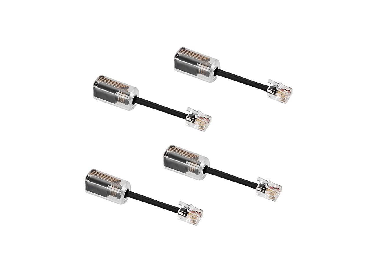 Telephone Cord Detangler AntiTangle Telephone Handset Cable 360 Degree Rotating Landline Swivel