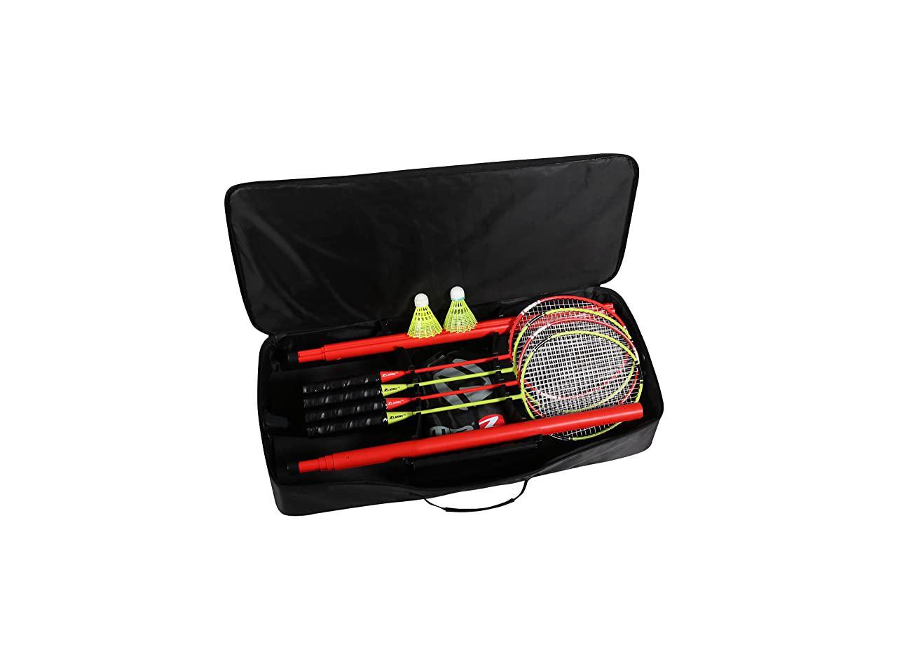 Games Portable Badminton Set with Freestanding Base Sets Up on Any ...