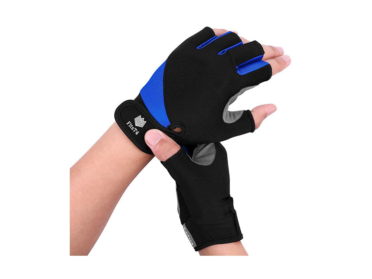 Unisex Half Finger Gym Gloves For Canoeing Windsurfing Kiteboarding Sailing Adjustable Wrist Cinch 