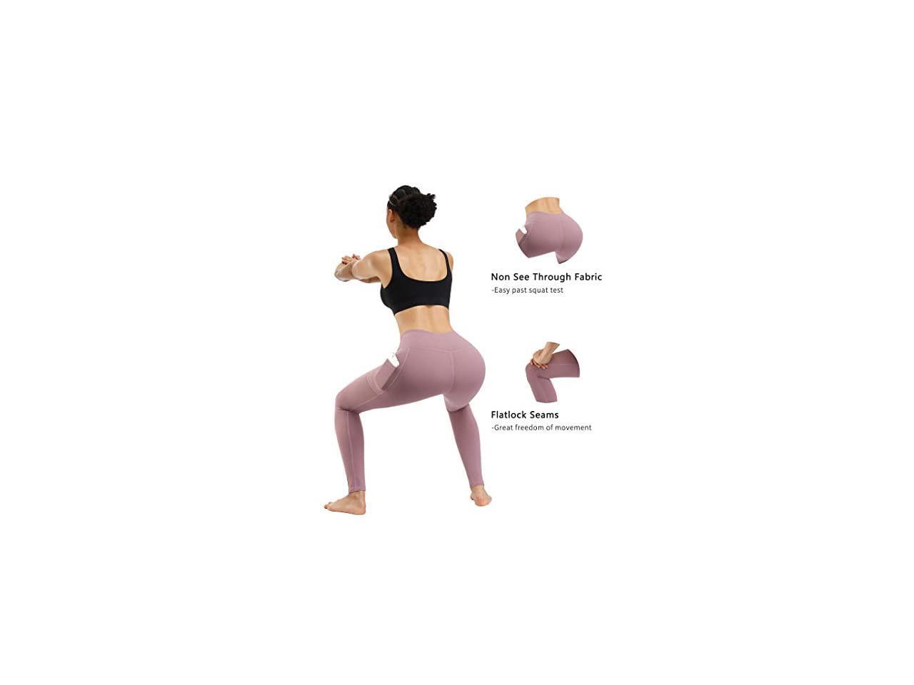 High Waist Yoga Pants Pocket Yoga Pants Tummy Control Workout Running 4