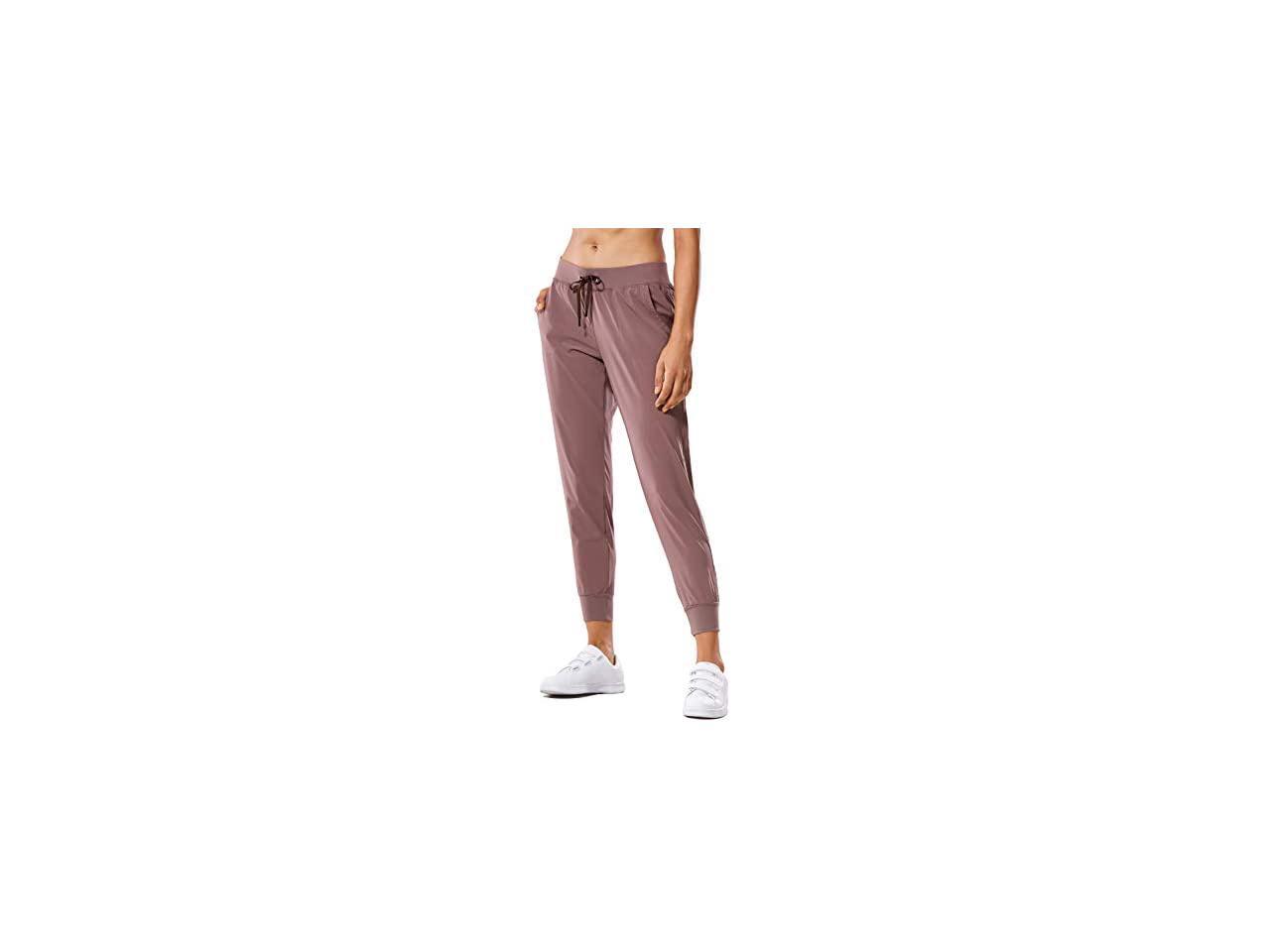 YOGA Womens Lightweight Joggers Pants with Pockets Drawstring Workout  Running Pants with Elastic Waist Mauve L US 12 - Newegg.com