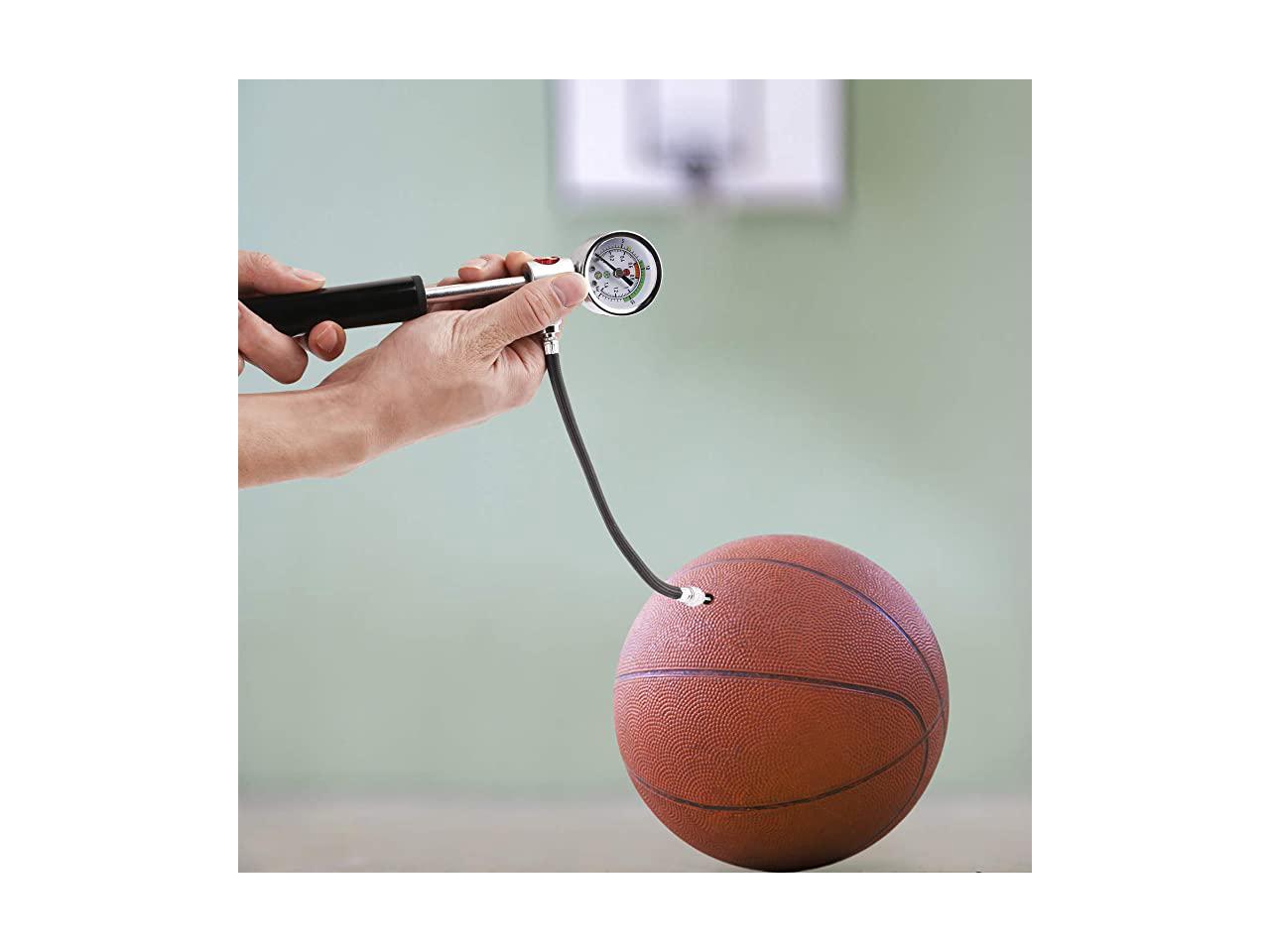 Volleyball and Other Inflatable Balls Soccer Ball Sports Ball Hand Pump with Needles & Air Release Valve for Basketball eBALL Ball Pump with Digital Pressure Gauge Football 