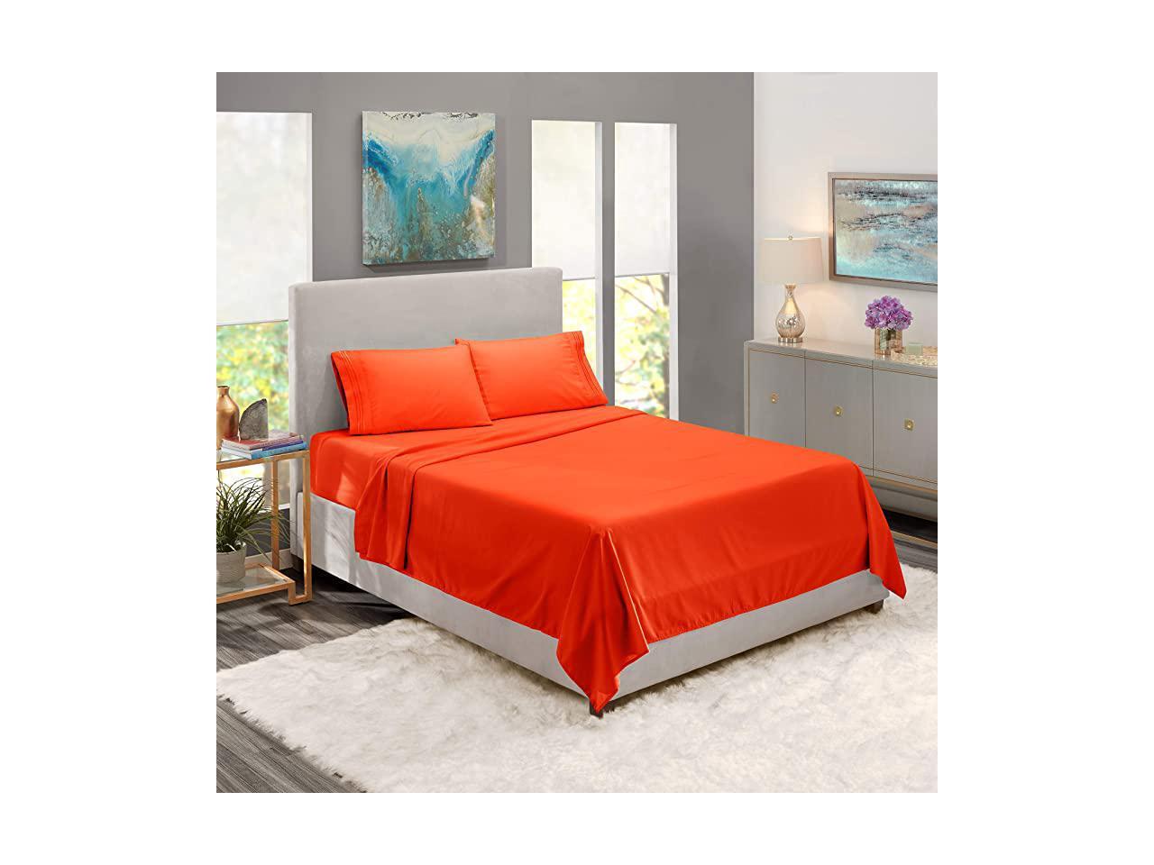 Deep Pocket Split King Sheets 5 Piece Split King Size Bed Sheets with Fitted Sheet Flat Sheet