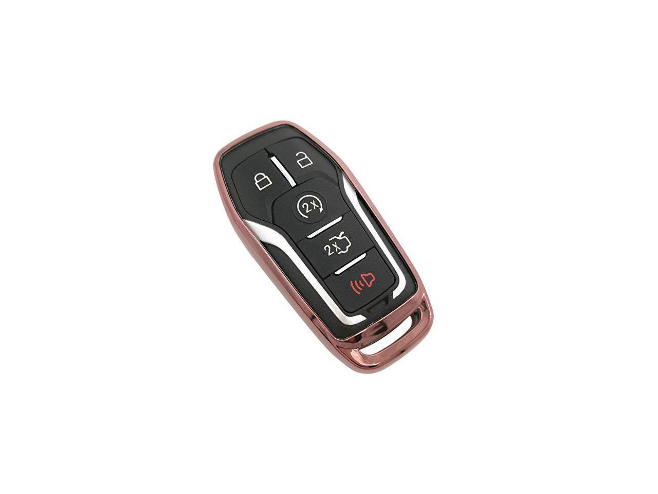 TPU Key Fob Cover Case Remote Holder Skin Protector For Ford Fusion 