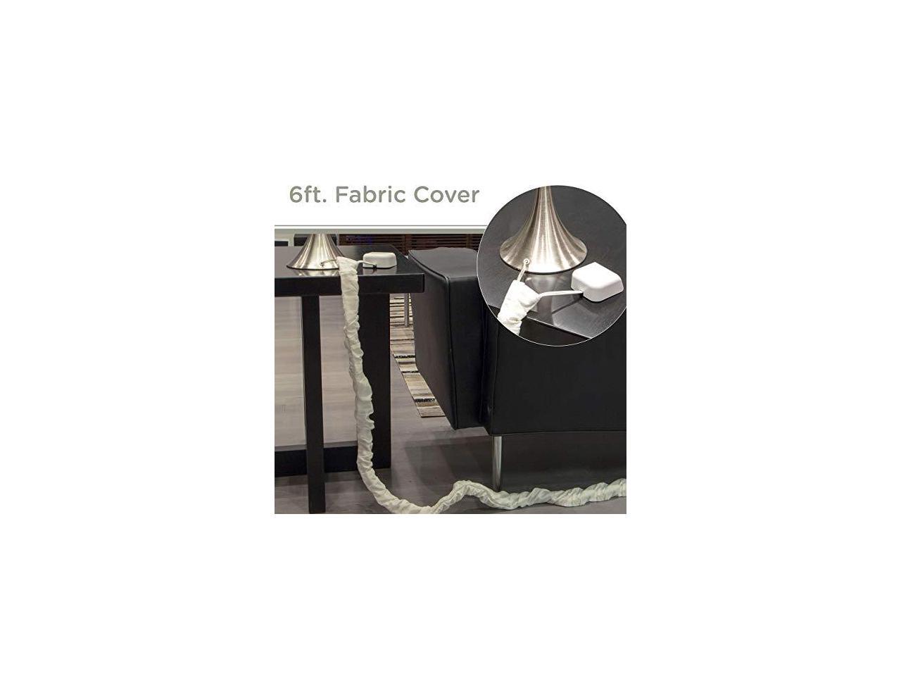 Fabric Cord Cover 6 ft Hides Cables Great for Lamps Light Fixtures and