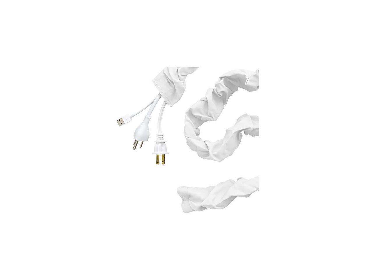 Fabric Cord Cover 6 ft Hides Cables Great for Lamps Light Fixtures and