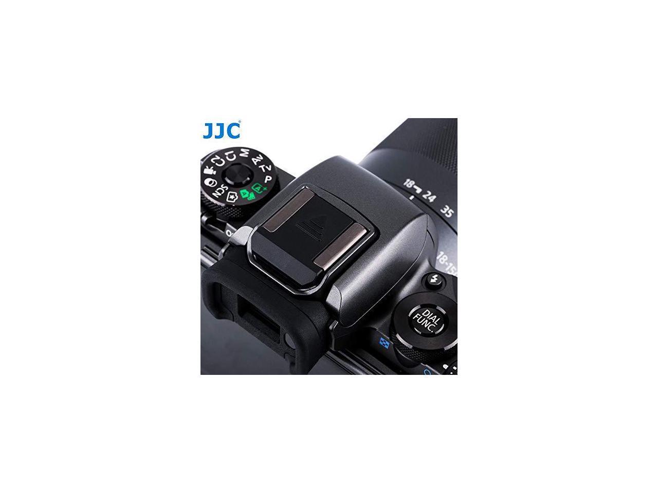 JJC Black Camera Hot Shoe Cover Anti Scratch Protector Cap for Canon EOS R 6D Mark II 6DM2 7D MarkII 5DM3 5DM4 5DsR 77D 80D 70D 60D 800D 760D 750D 700D 100D 200D Rebel T7i T6s T6i T5i T4i SL1 SL2 