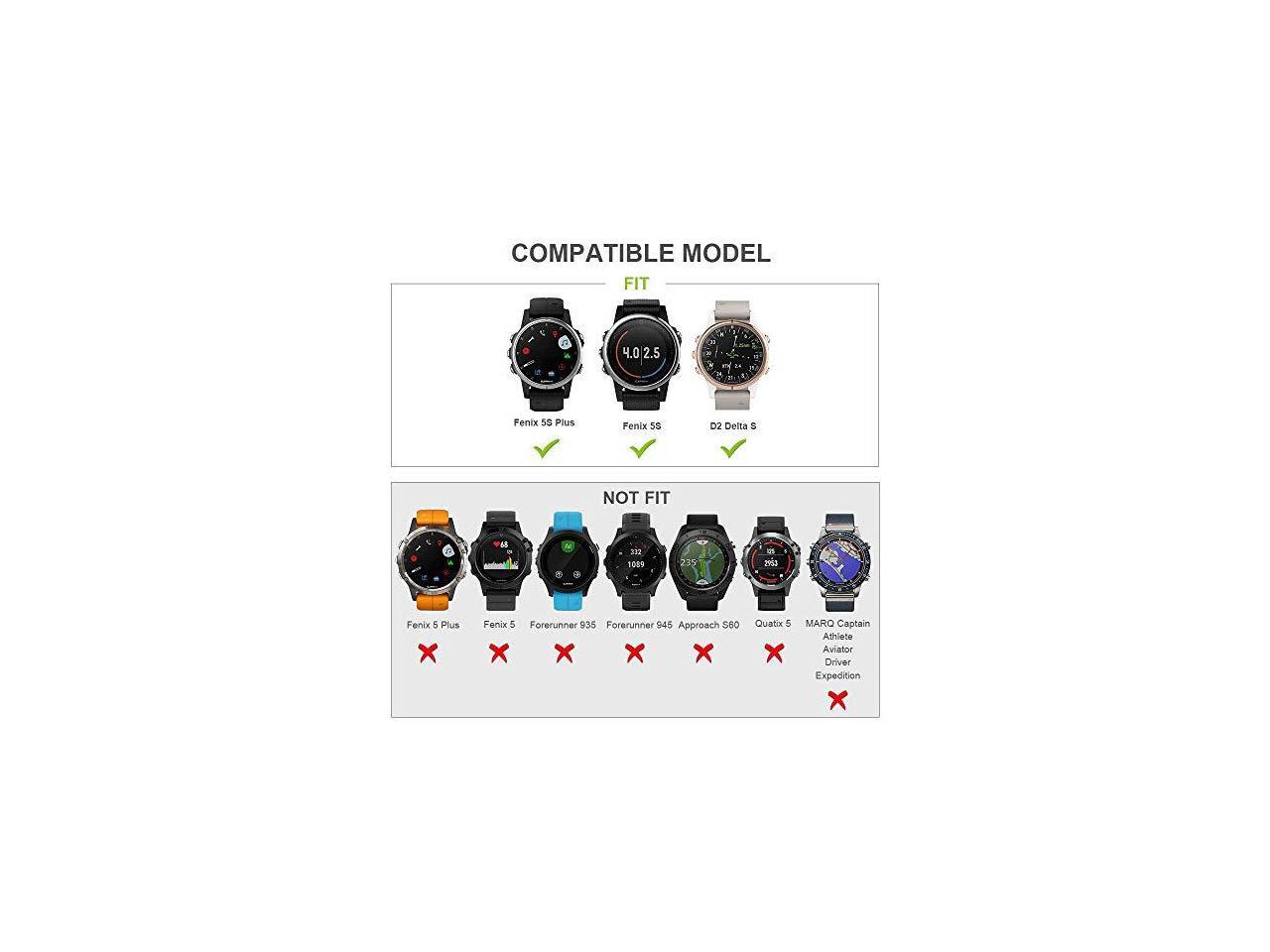 fenix 5s band size