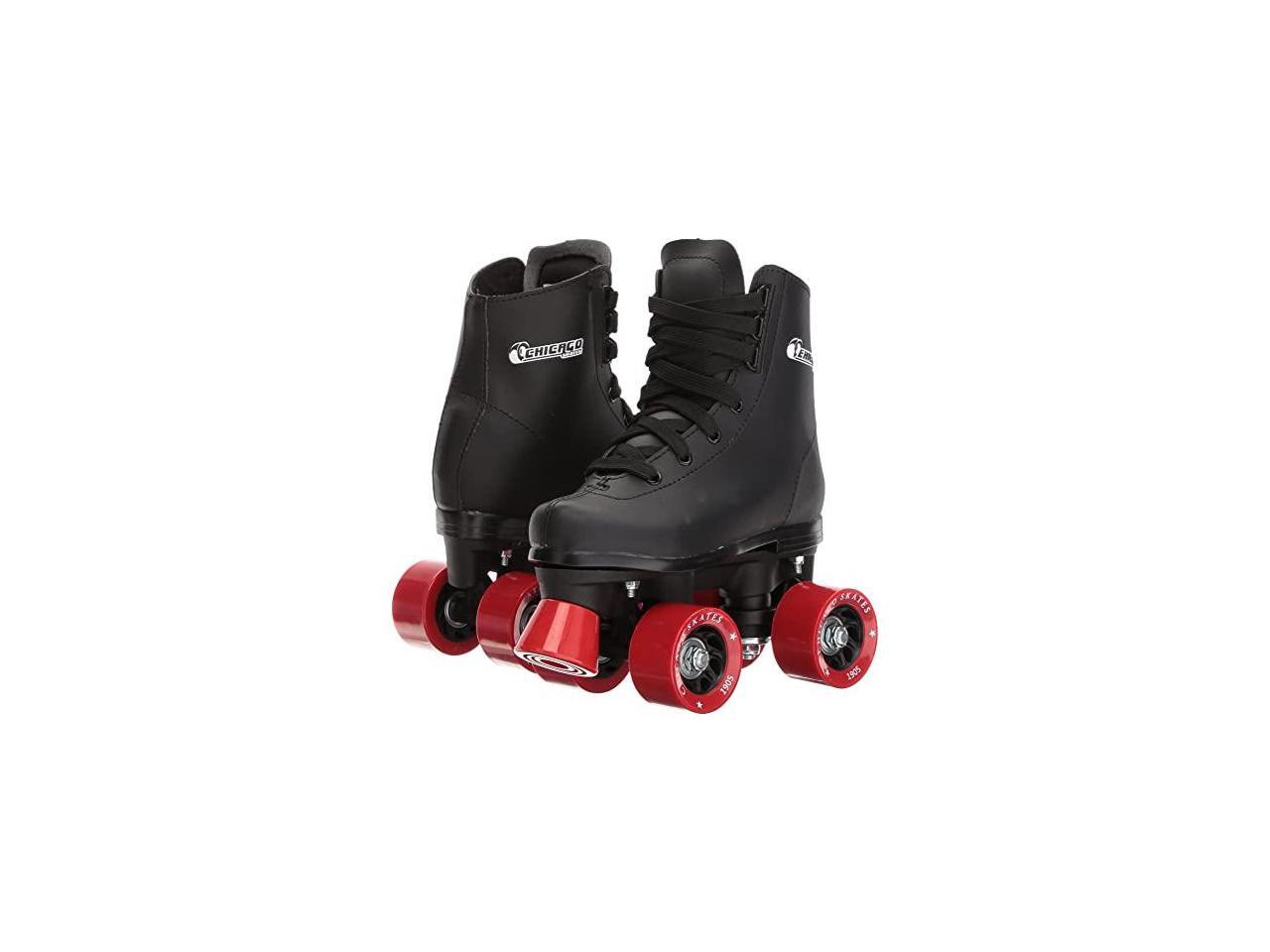 Boys Rink Roller Skate Black Youth Quad Skates Size 3 CRS190503