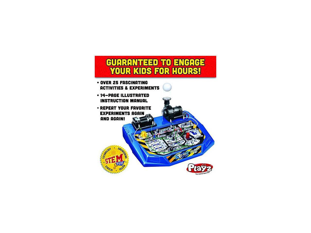 Electrical Circuit Board Engineering Kit For Kids W/ 25 STEM Learning Projects 