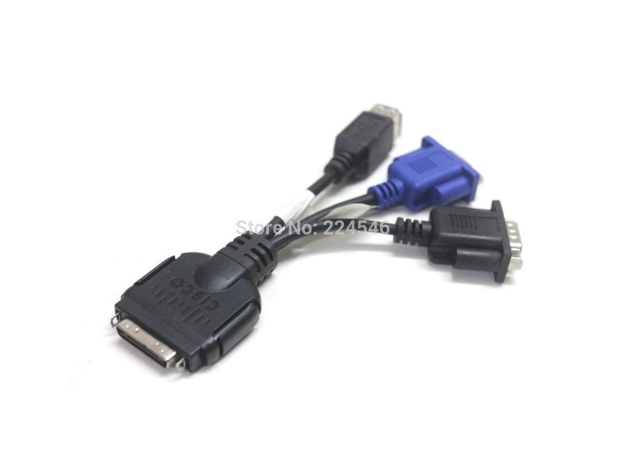 For Ucs Server Kvm Dongle Cable Adapter 37 1016 01 Vga Usb Db9 Serial Newegg Com