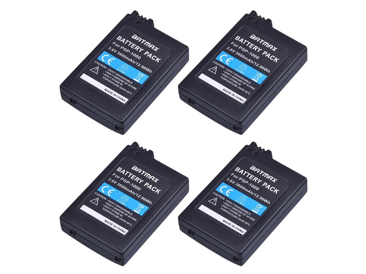 4pcs 3600mah 3 6v Rechargeable Battery Packs Replacement For Sony Psp 1000 Console Sony Psp 1000 Playstation Newegg Com