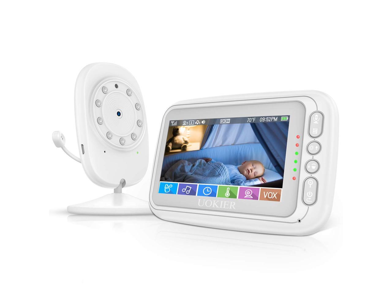 Baby Monitor, UOKIER 4.3'' Video Baby Monitor with Camera and Audio