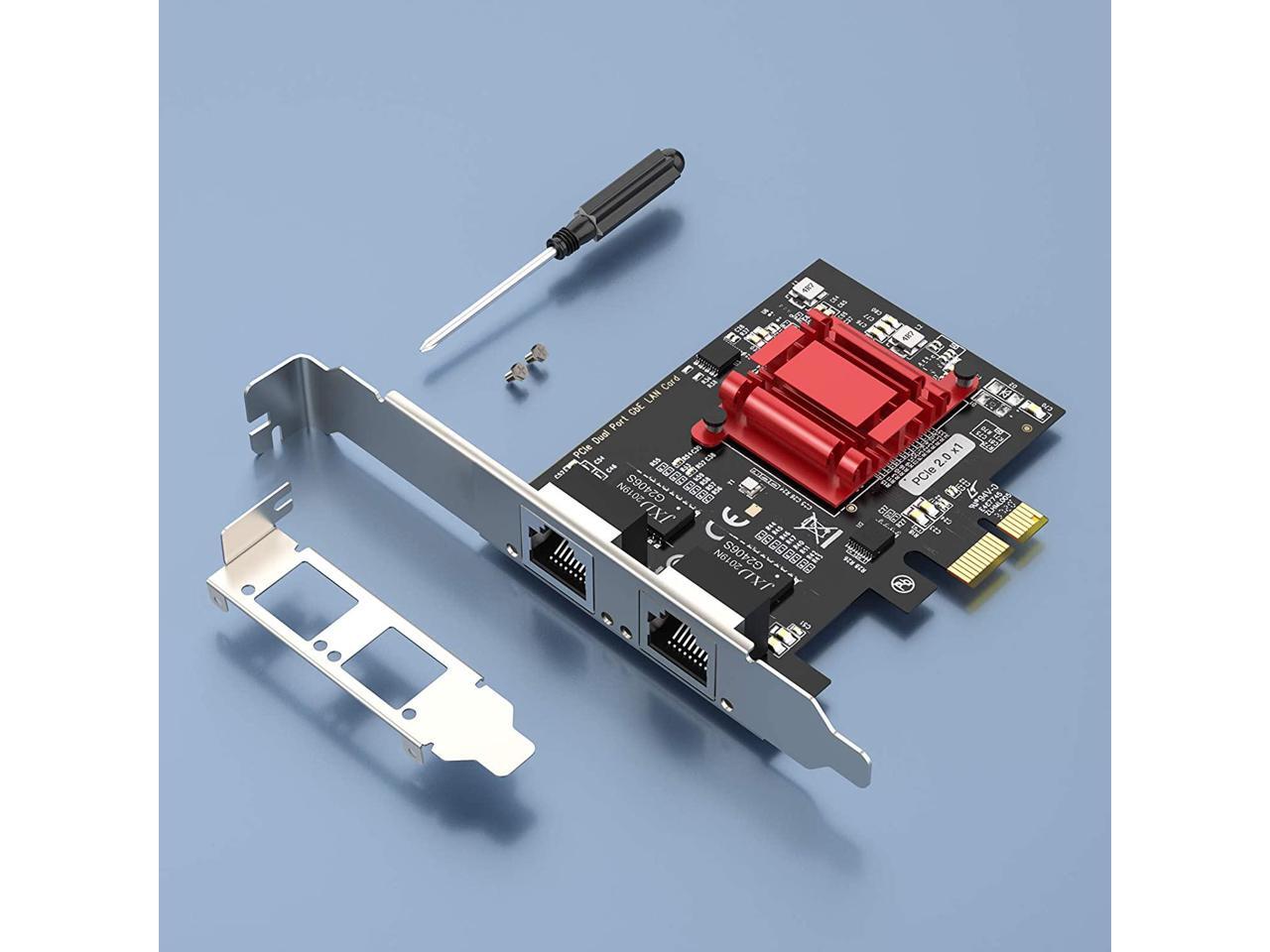 Dual Port PCIe Network Card with 82575 Chip, Gigabit Converged