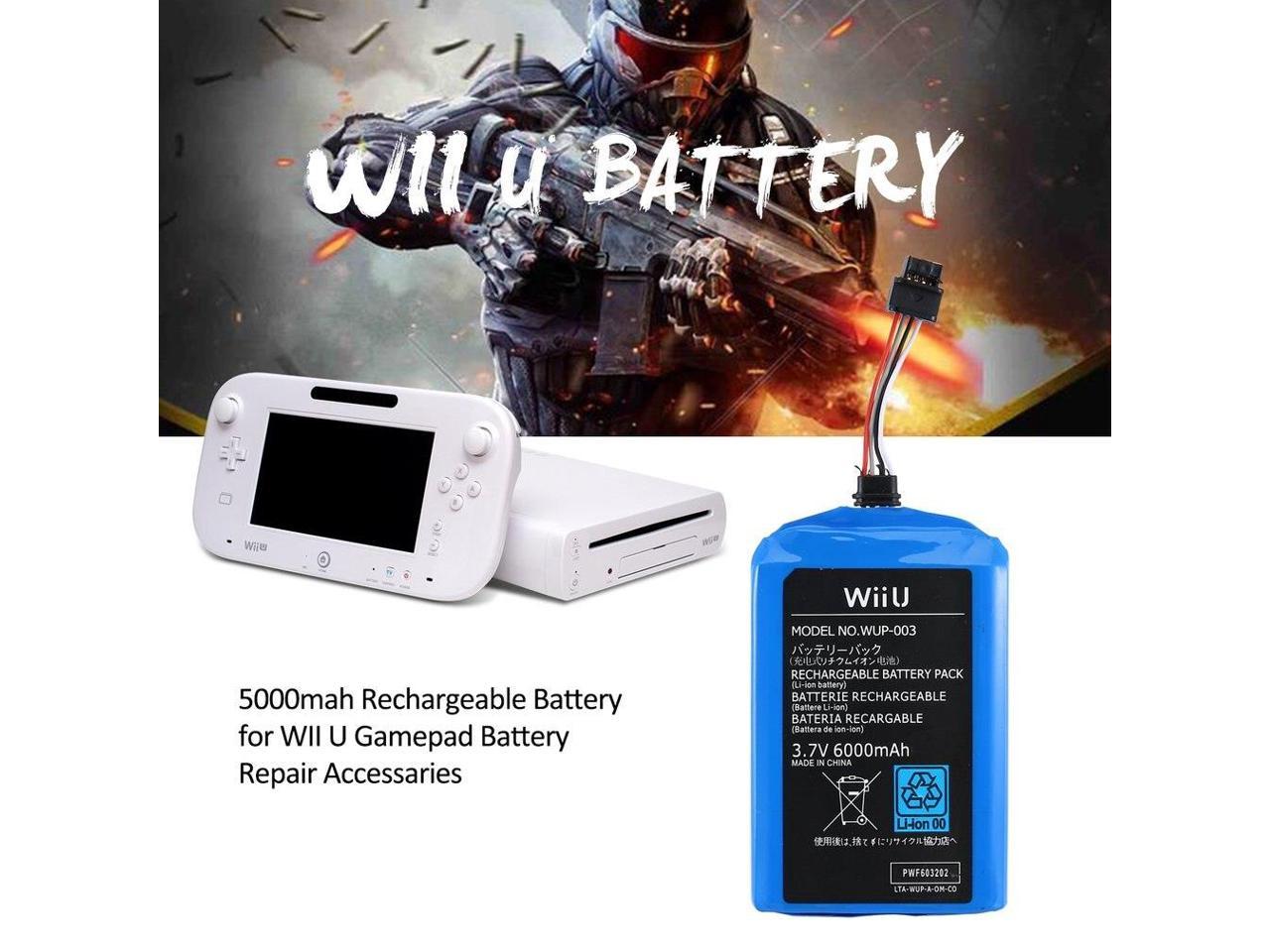 6000mah Rechargeable Battery For Wii U Gamepad Battery Repair Accessaries Newegg Com