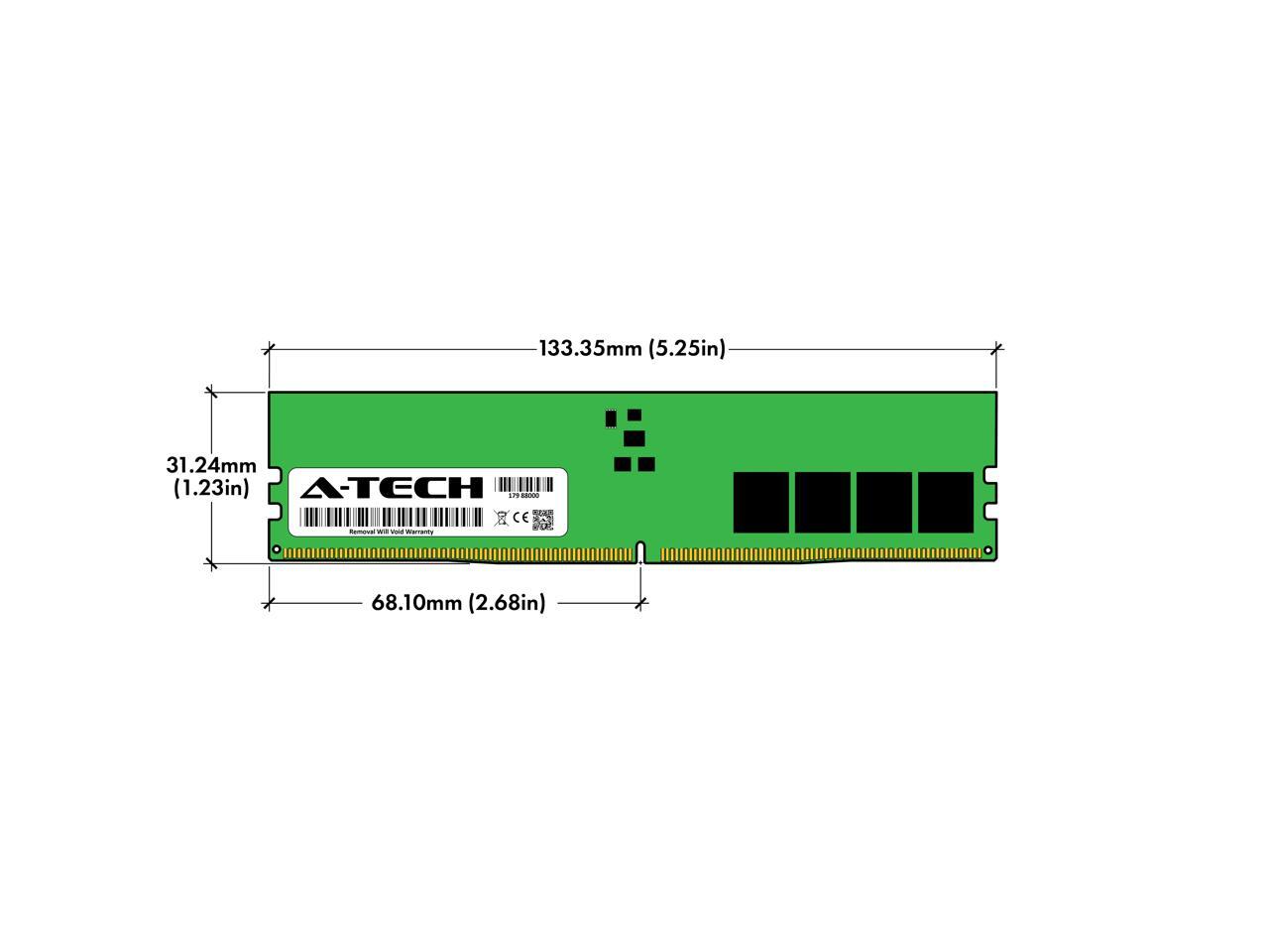 A Tech 16GB DDR5 4800MHz DIMM PC5 38400 Non ECC Unbuffered CL40 UDIMM 288 Pin 1 1V Desktop RAM 