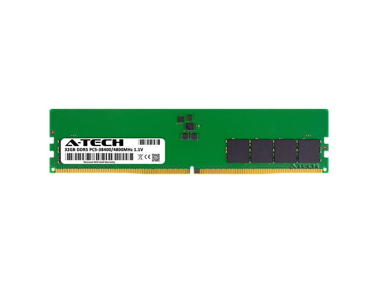 A Tech 32GB DDR5 4800MHz DIMM PC5 38400 Non ECC Unbuffered CL40 UDIMM 