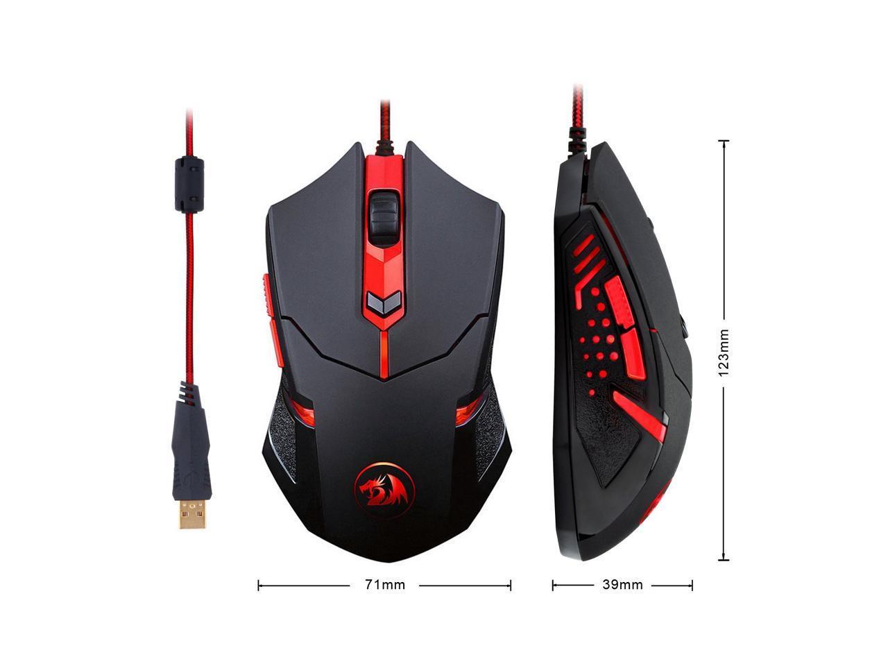 Redragon M601 RGB Gaming Mouse  Backlit Wired Ergonomic 7 