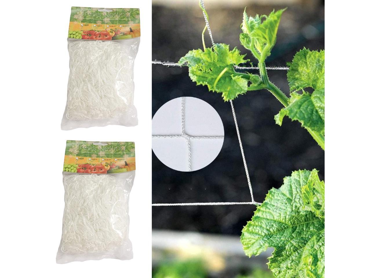 2pcs Heavy Duty Plant Trellis Netting Vines Plants Climbing Net 1 67 X 5m Newegg Com