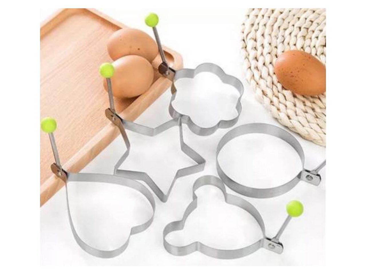 5pcs Fried Egg Non Stick Stainless Steel Pancake Ring Mold Cooking Kitchen Tools