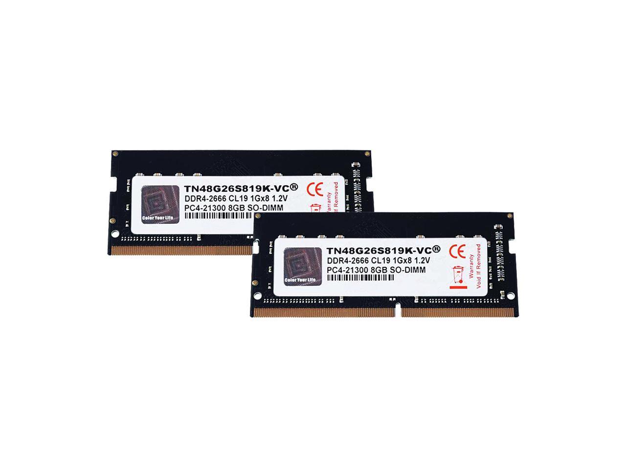 V Color 16gb 2x8gb Ddr4 So Dimm Ddr4 2666mhz Pc4 Sk Hynix Ic Laptop Memory Model For Mac Tn48g26s819k Vc Newegg Com