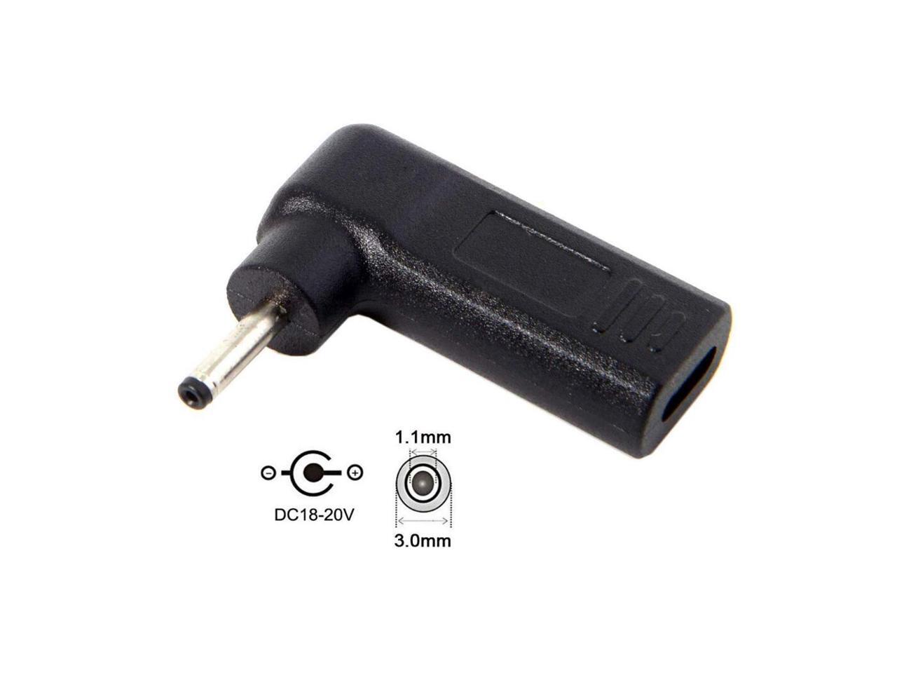 PD Adapter TYPE C USBC to DC Tip 3.0x1.1mm Power Adapter Converter for