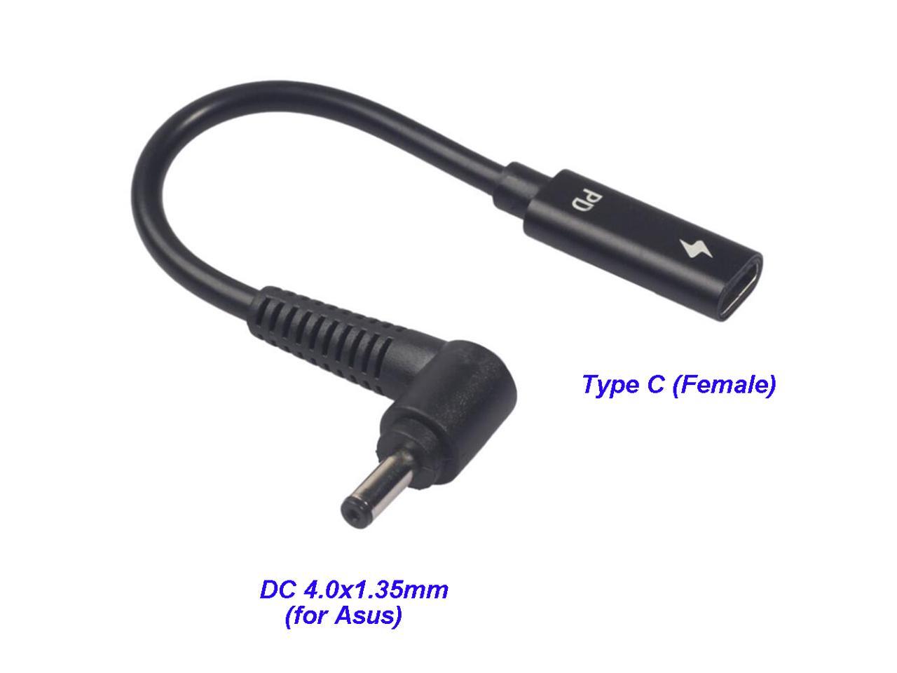 Dongle Adapter USB C Type C to 4.0x1.35mm Laptop Adapter Tip Connector