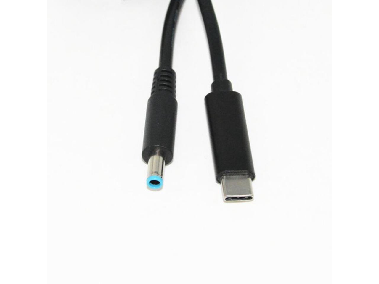 Usb Type C Pd Charging Cable Cord 195v 4530mm Blue Tip Male Plug Converter Dc Power Adapter 2327