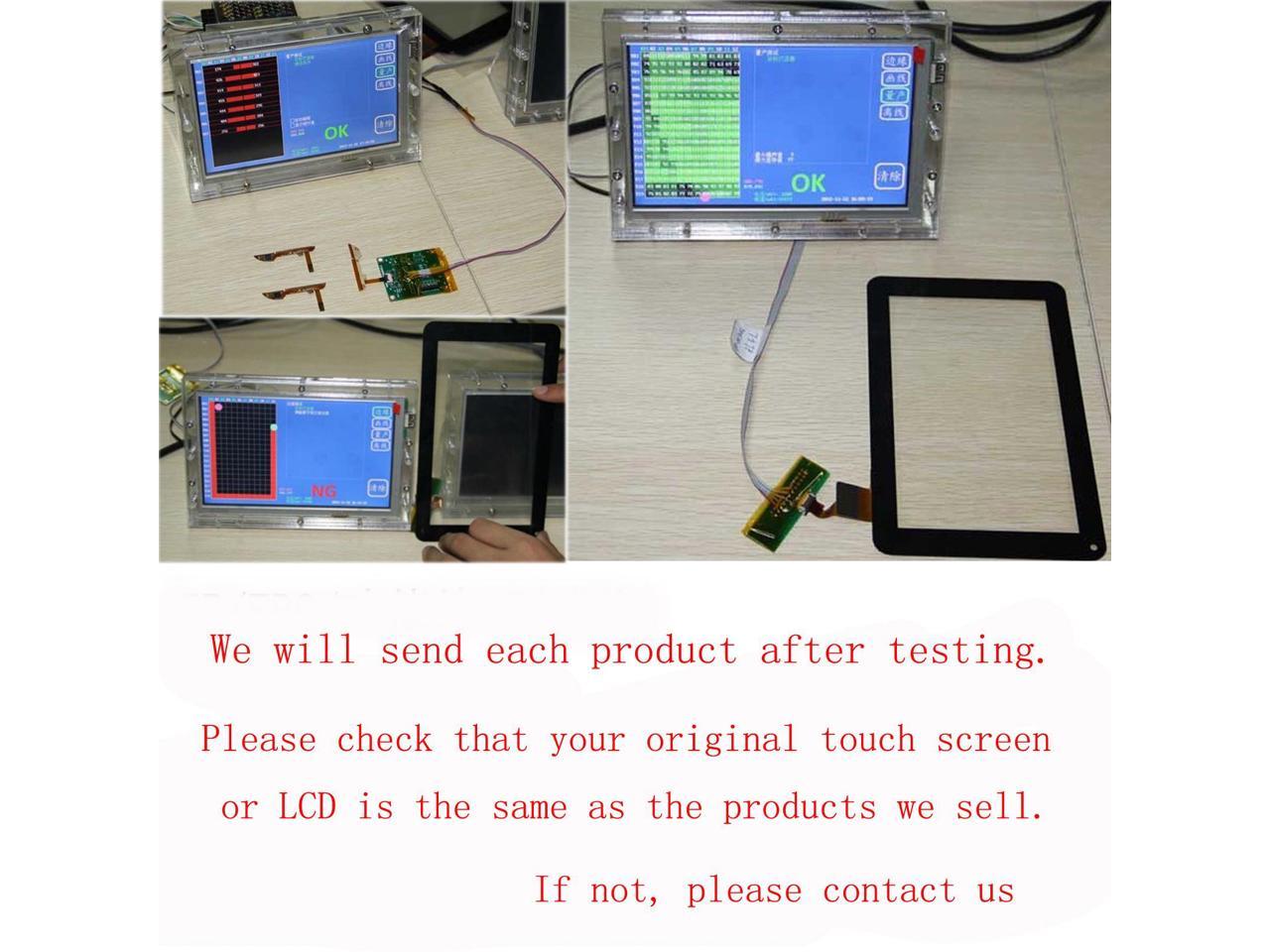 White Color EUTOPING R New 10.1 inch kingvina-PG1031 Camera Hole 12cm Touch Screen Digitizer Replacement for Tablet 