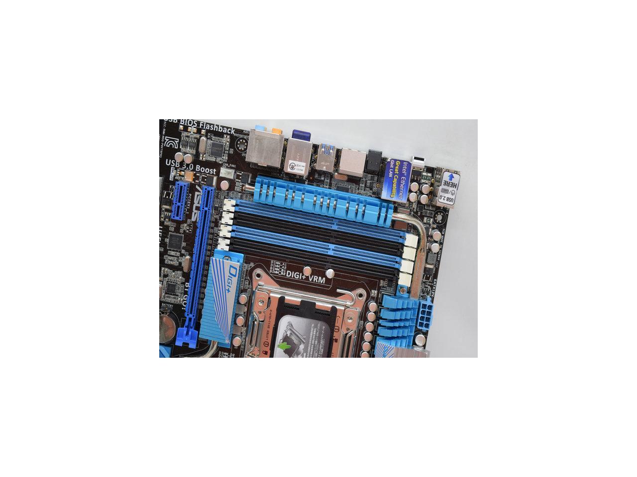New Asus P9x79 Pro Motherboard Lga 2011 Intel X79 Ddr3 Atx Support E5 2670 3960x Newegg Com