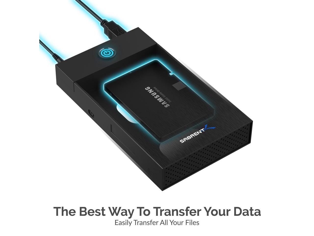 Sabrent usb 3 0 tool free enclosure for 2 5 and 3 5 internal sata hard