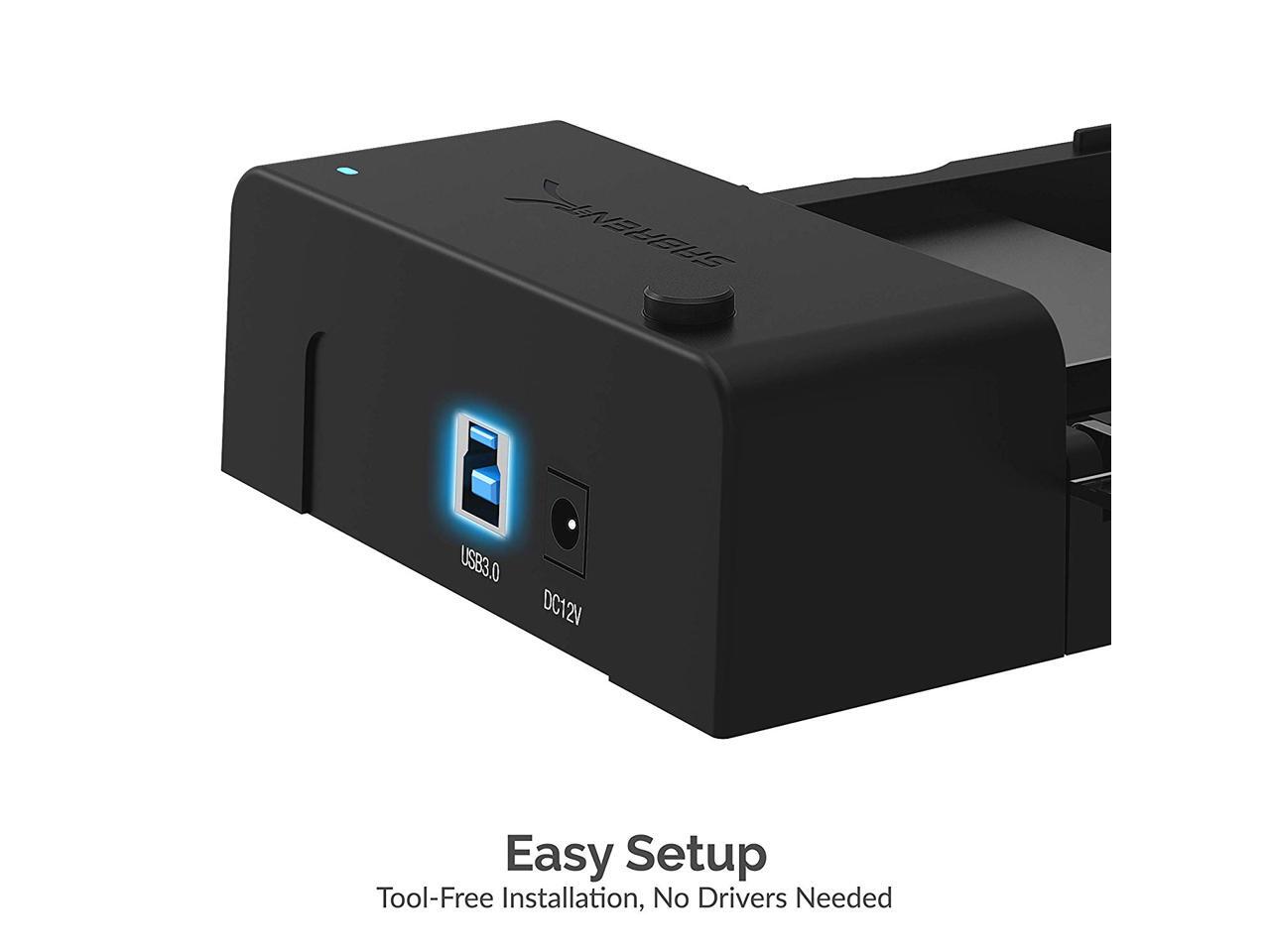 Sabrent usb 3 0 to sata external hard drive lay flat docking station