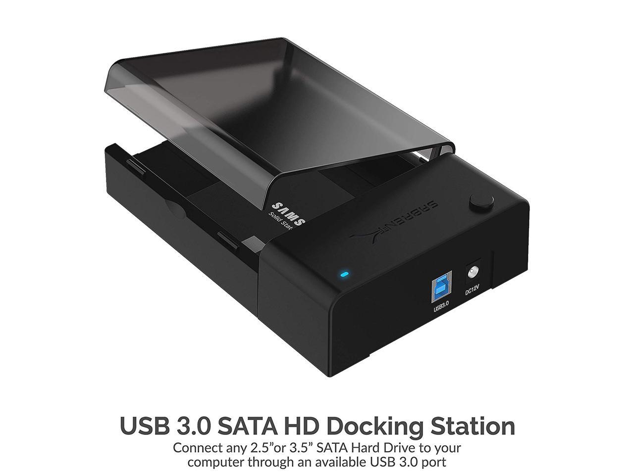 Sabrent USB 3.0 To SATA External Hard Drive Lay-Flat Docking Station ...