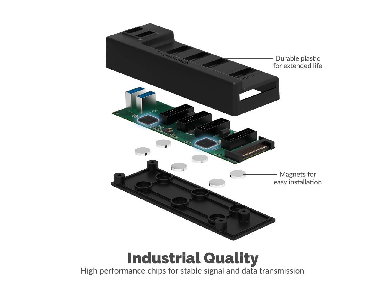Sabrent internal usb 3 0 hub splitter hb ints newegg