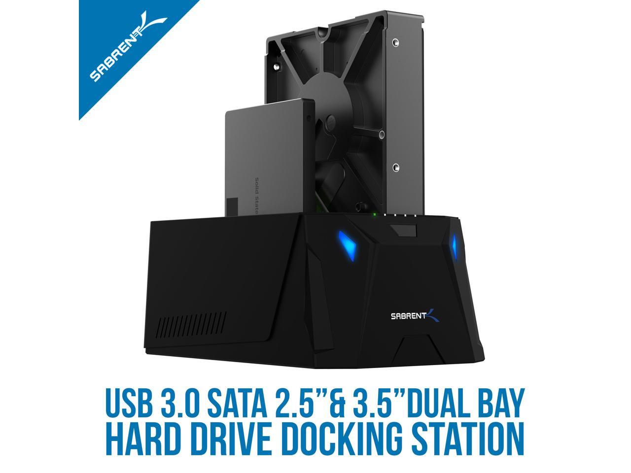 SABRENT ECHD2B Black USB 3.0 to SATA I/II/III Dual Bay External Hard