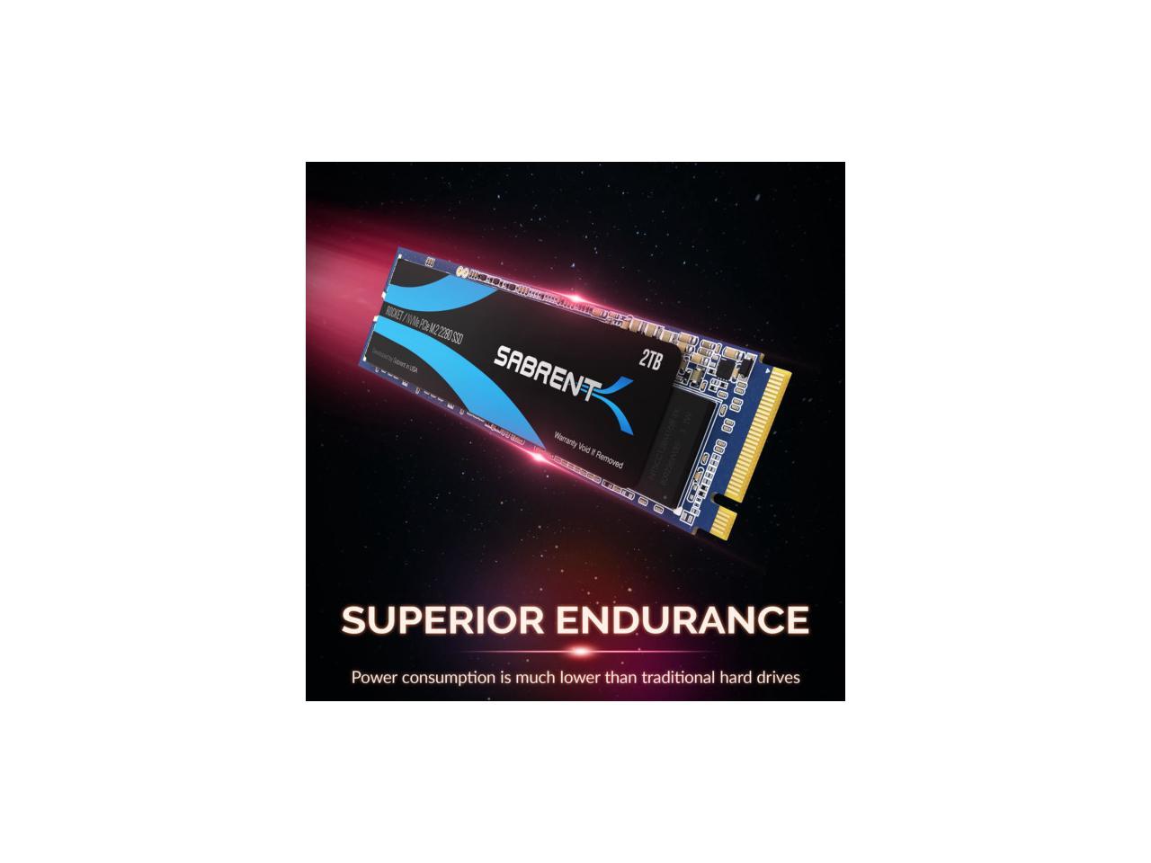 SABRENT 2TB Rocket NVMe PCIe M.2 2280 Internal SSD High Performance